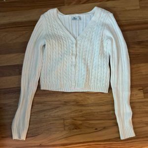 Hollister Cropped Soft Knit Cardigan